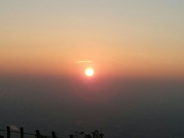 Sun rise at Nandi hills